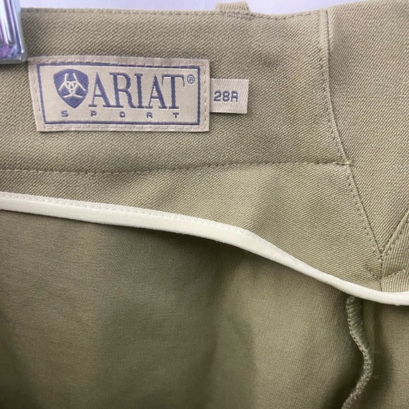 Ariat Breeches Pants Equestrian Riding Khaki Horseback Womens Size 28R - Picture 7 of 7